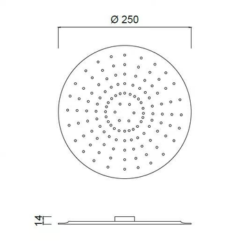 MYRING - F1612 - Stainless steel rain shower with anti-lime system by Rubinetteria Giulini - view 3